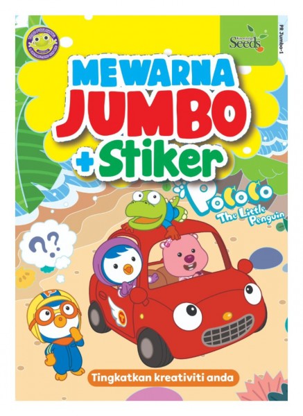 PORORO Mewarna Jumbo + Stiker ( PR JUMBO )