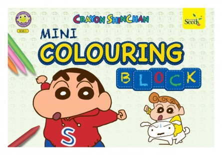SHINCHAN Mini Colouring Block SC9S - Series 1