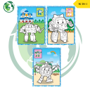 TOAD BOOK : LET'S GO ROBOCAR POLI COPY COLOUR